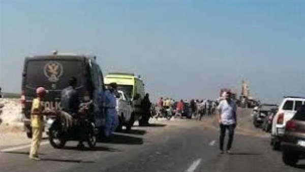 بالاسم.. إصابة أمين شرطة فى حادث على صحراوى أسوان