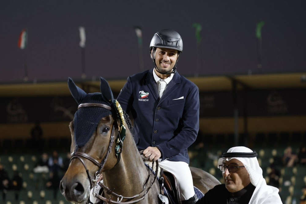 الكويتي علي الخرافي يحقق ذهبية ارتفاع 1.30 متر ببطولة السعودية لقفز الحواجز