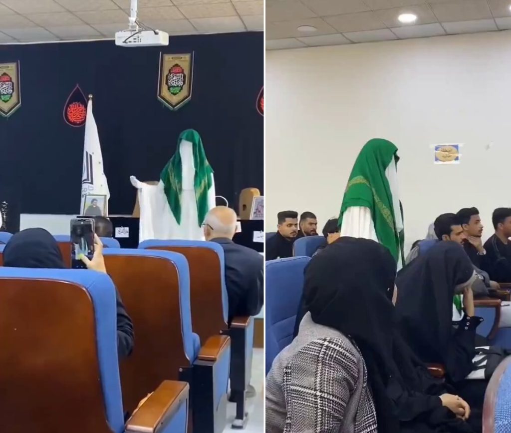 “المهدي المنتظر” يظهر في جامعة كربلاء بالعراق! .. فيديو فجر موجة سخرية وطن