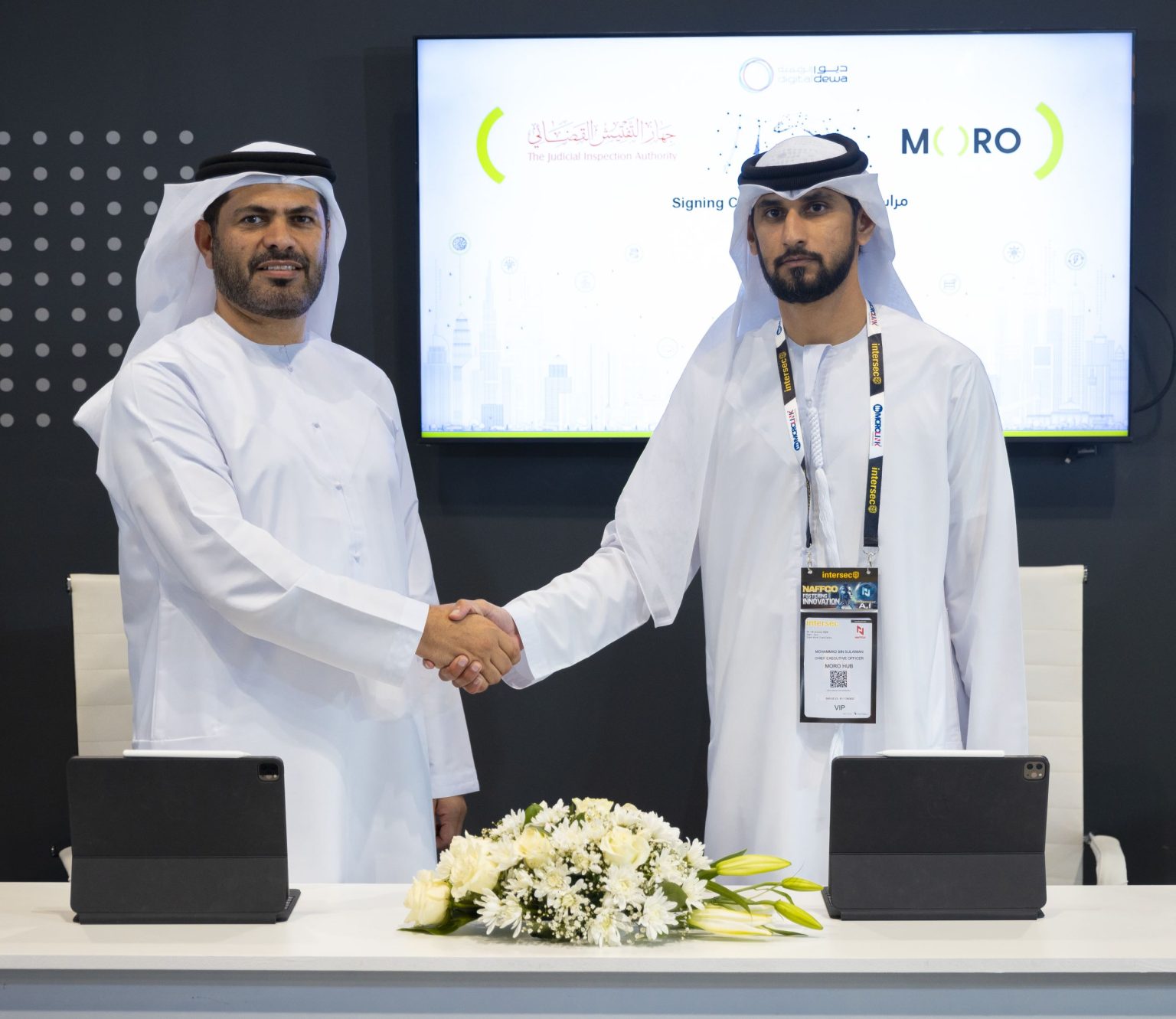 مركز “مورو” يوقع اتفاقية تعاون مع جهاز التفتيش القضائي بدبي خلال معرض “انترسك” 2024