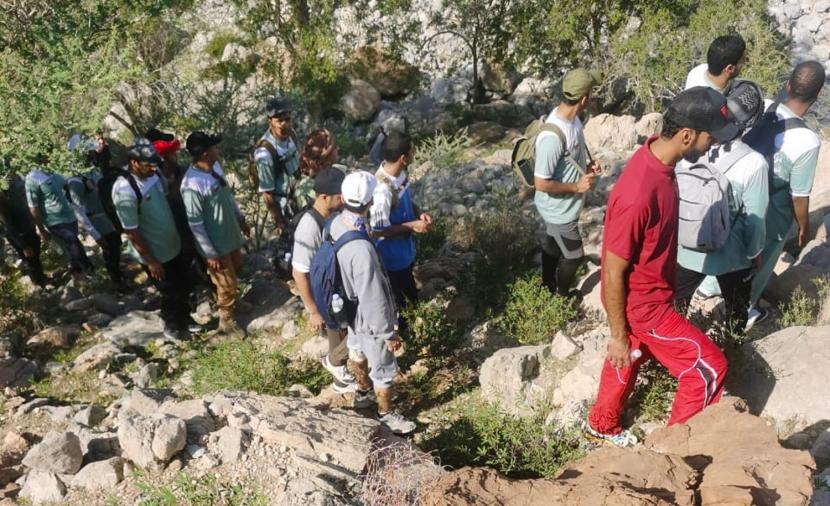 مشاركة 50 مغامرا في مسير جبلي من نخل إلى سمائل