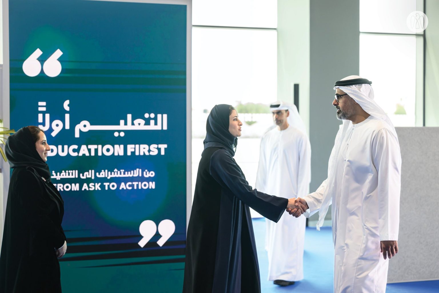 خالد بن محمد بن زايد يشهد فعاليات النسخة الثانية من ملتقى “التعليم أولاً”