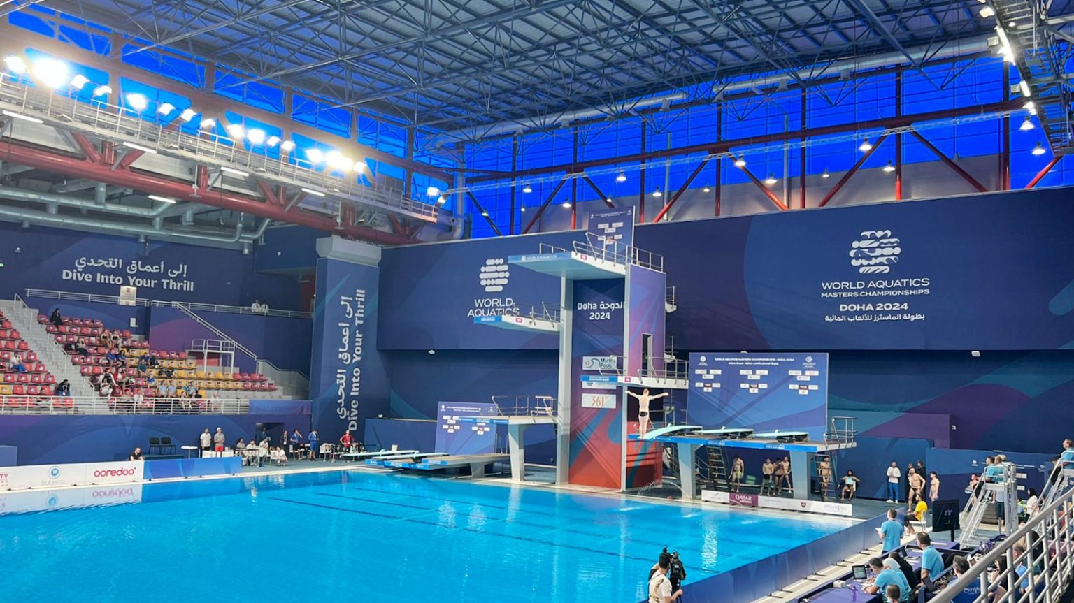 انطلاق بطولة الماسترز للألعاب المائية في الدوحة