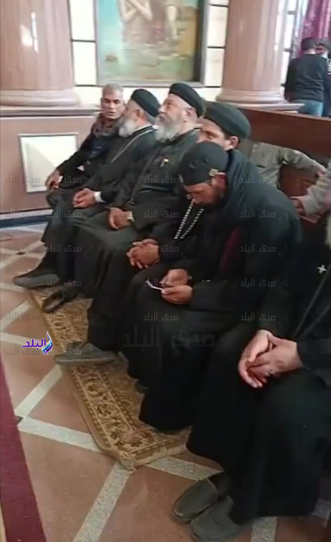 مراسم تشييع جنازة الرهبان الثلاثة