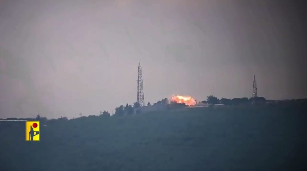 المقاومة استهدفت ثكنة زرعيت بقذائف المدفعية |