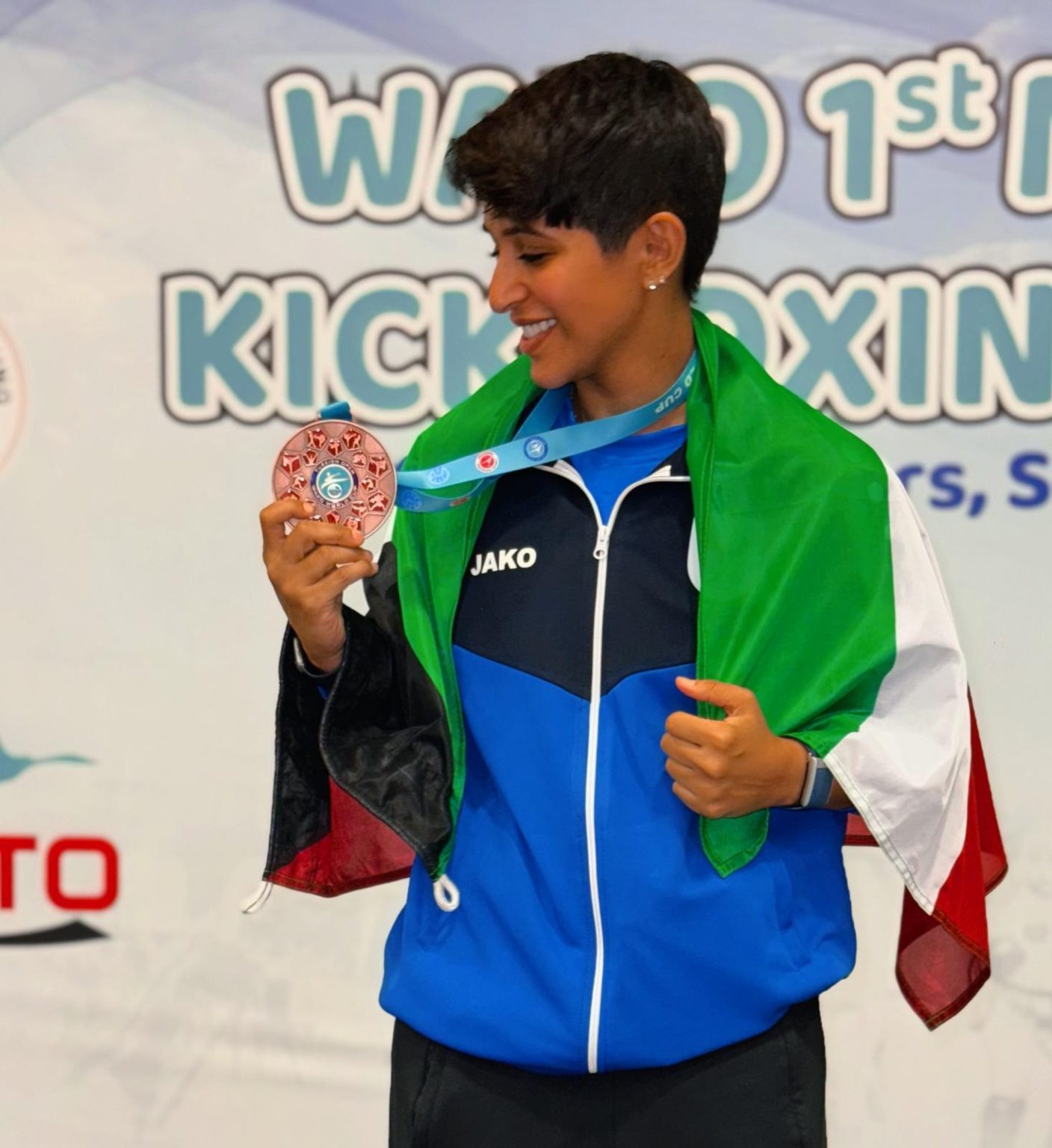 الكويتية أمل المطيري تحقق المركز الثالث ببطولة العالم للكيك بوكسنغ في تركيا