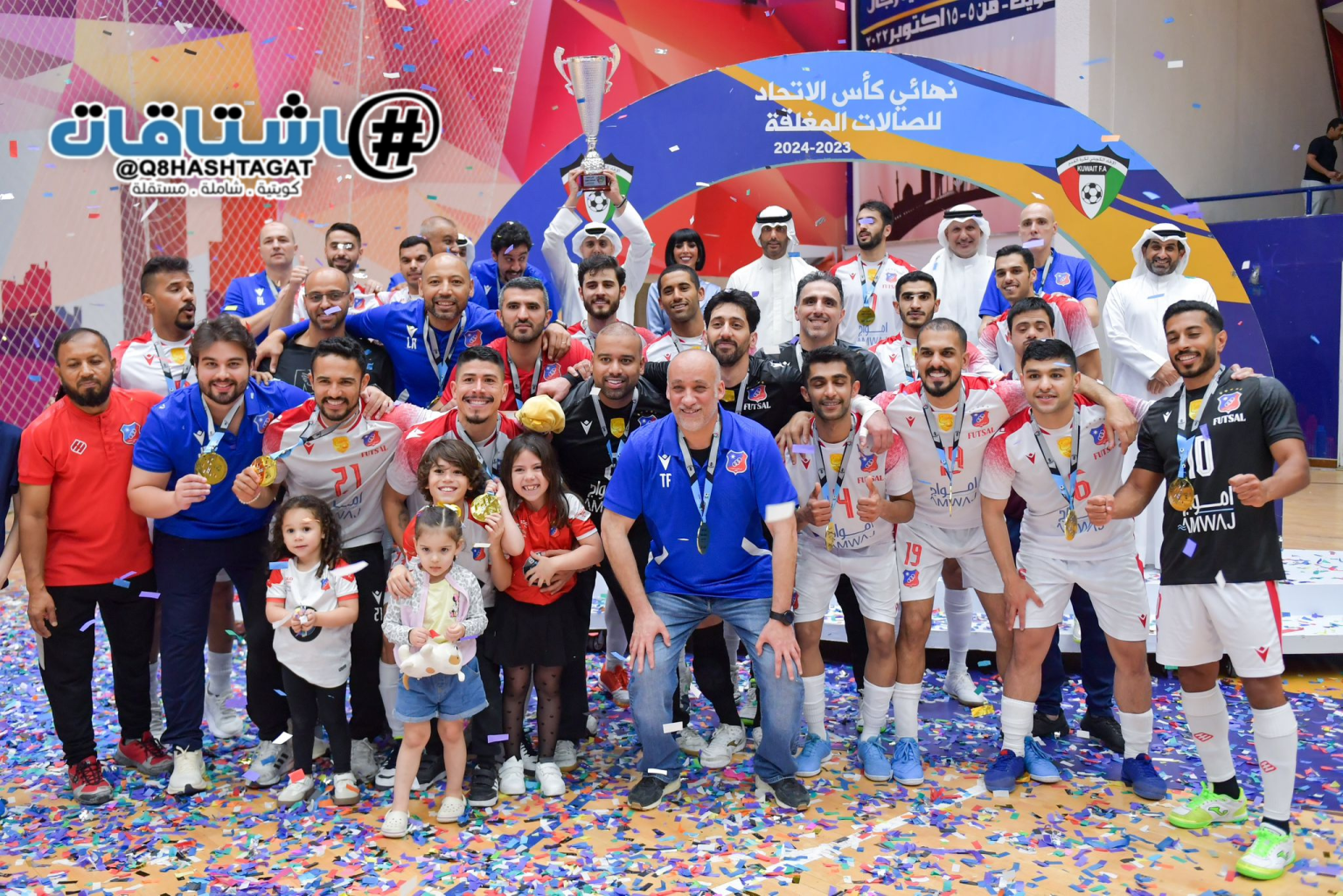 الكويت يتوج بطلاً لكأس الإتحاد لكرة الصالات بعد فوزه على العربي