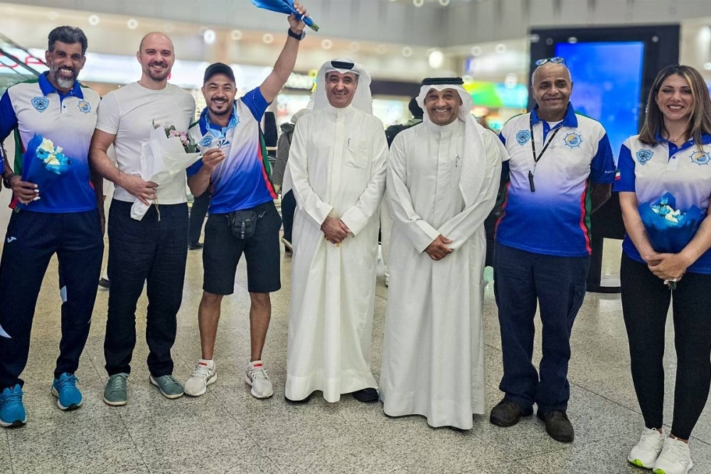 استقبال حافل لمنتخب الغوص الحر المشارك في كأس العالم