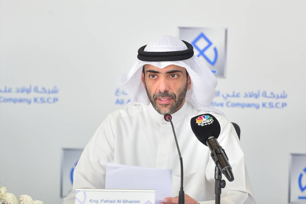 فهد الغانم: «أولاد علي الغانم للسيارات» تنمو بأرباح الربع الأول 5.4% إلى 6.3 ملايين دينار