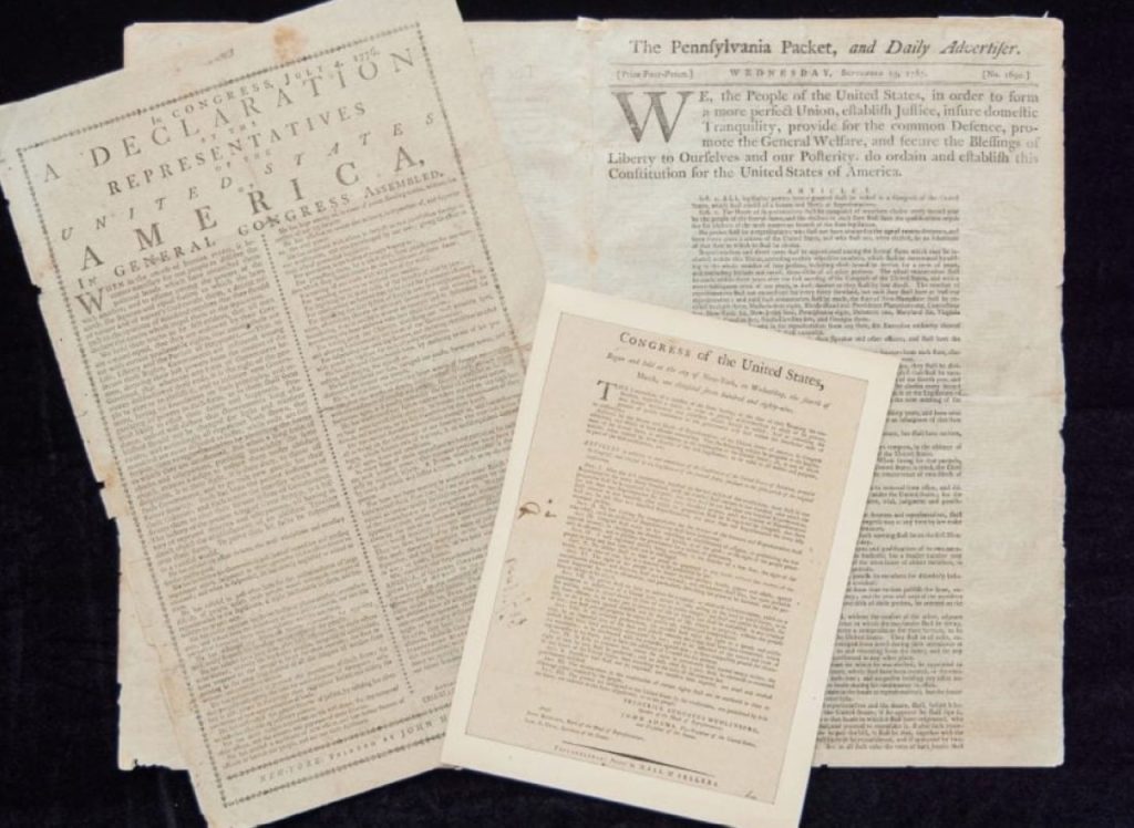 وثائق تأسيس أمريكا للبيع بـ 8 ملايين دولار!