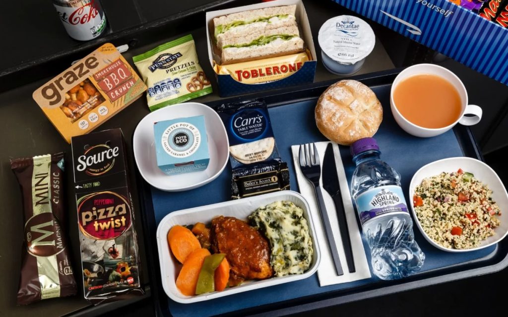 تجنب تناول الطعام أثناء الرحلات الجوية!