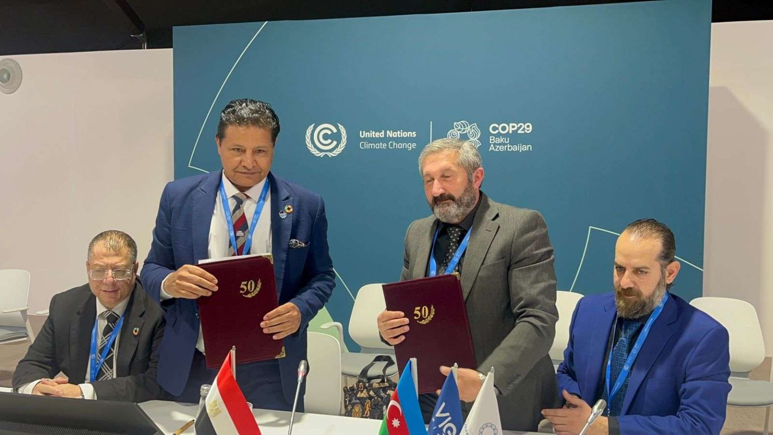 توقيع اتفاق تعاون بين المبادرة العالمية “سفراء المناخ” و”المنظمة الأذربيجانية العربية للتعاون”