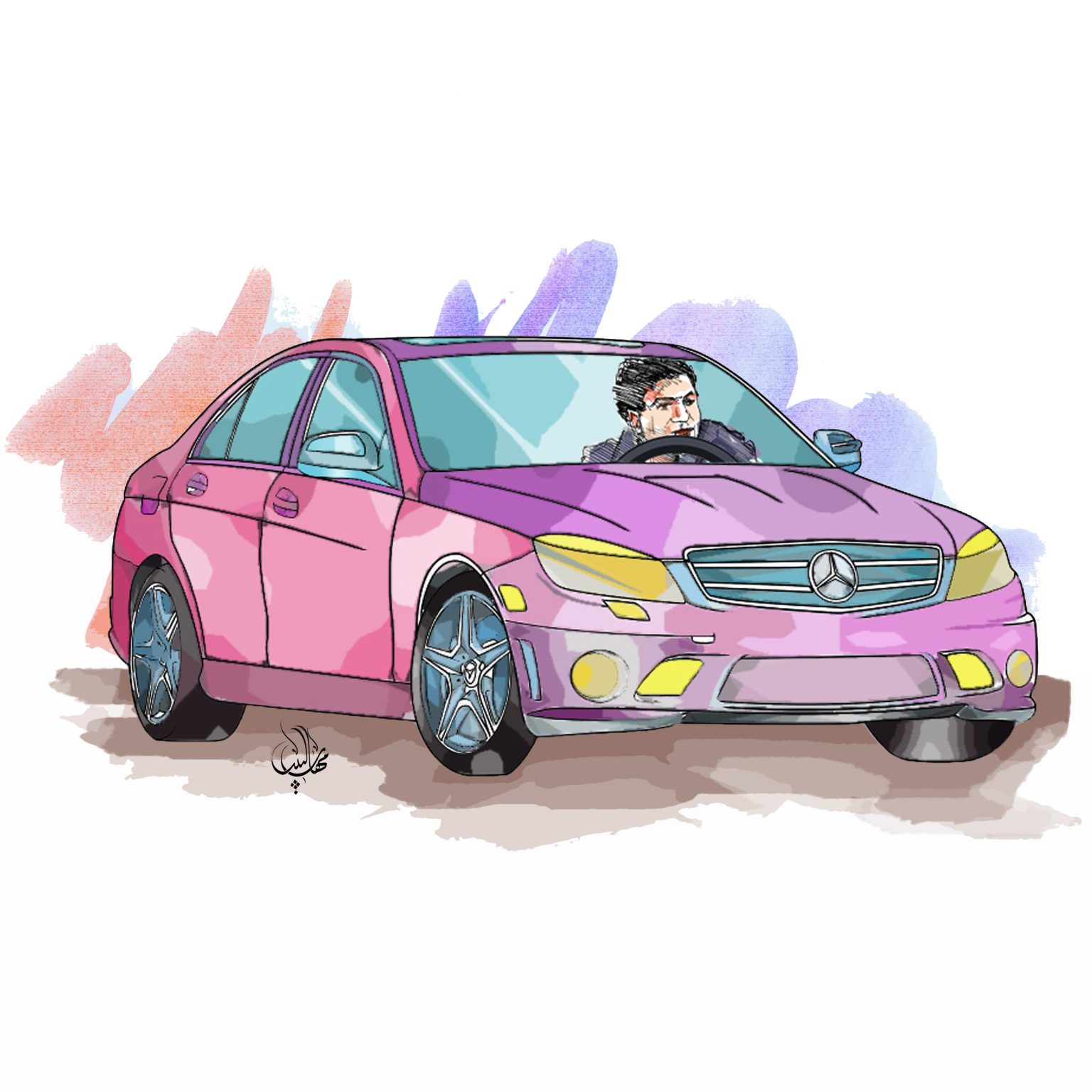 آسيوي يتسبب في إصابة امرأة بحادث سير