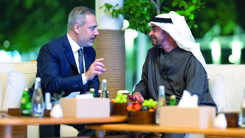 رئيس الدولة ووزير خارجية تركيا يؤكدان دعم استقرار سورية وسيادتها ووحدة أراضيها