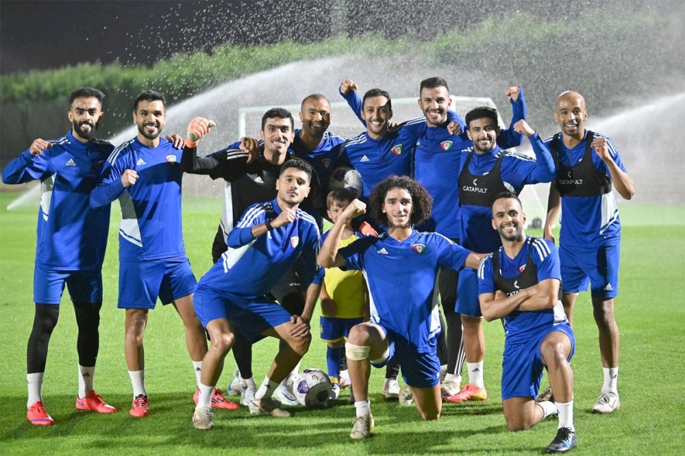 منتخب الكويت يختتم استعداداته لمواجهة اليمن