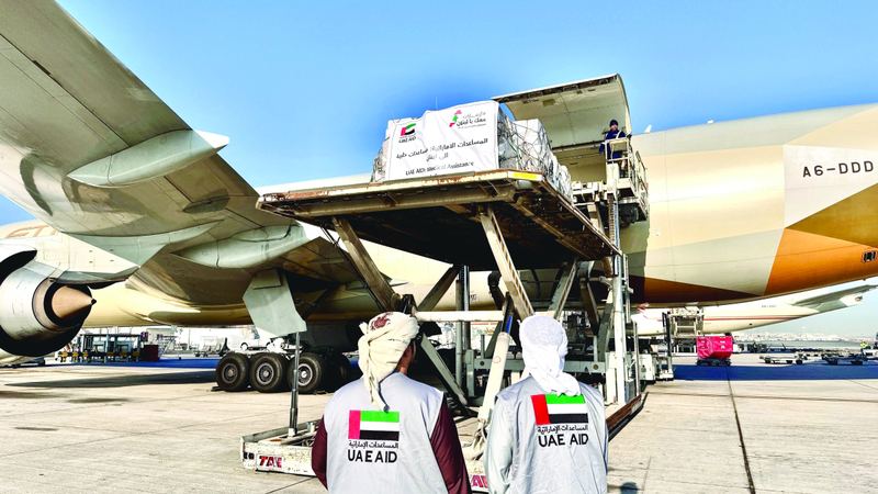 طائرة إماراتية محمّلة بـ 35 طناً من المساعدات الطبية تصل بيروت