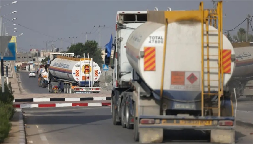 قطر تدشن جسراً برياً لإمداد قطاع غزة بالوقود