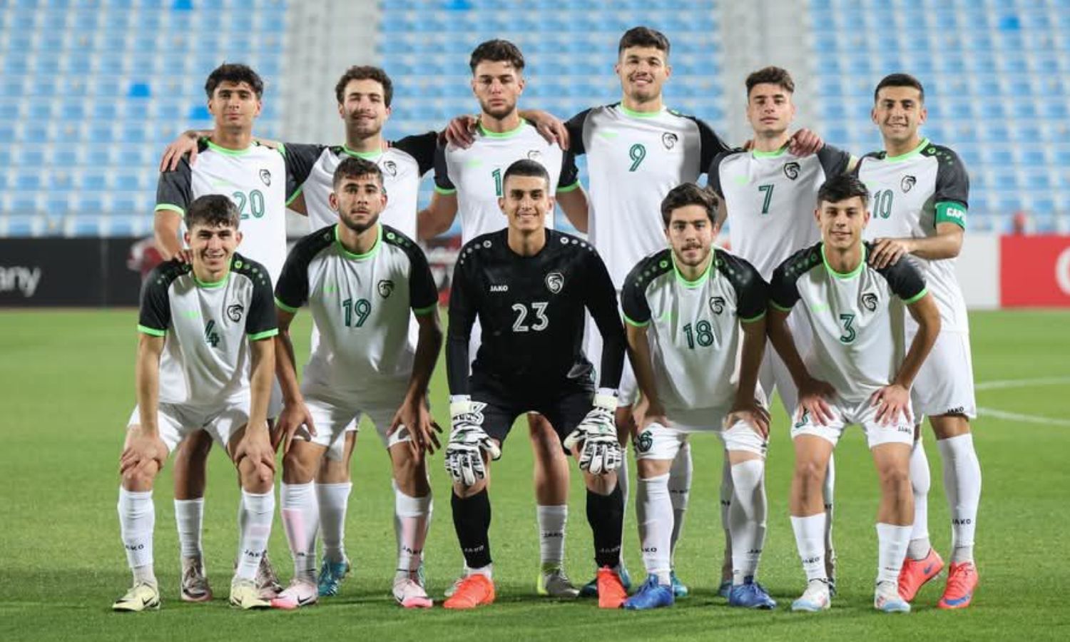 من مباراة المنتخب السوري ونظيره اليمني استعدادًا لكأس آسيا في الصين- 15 كانون الثاني 2025 (الاتحاد الرياضي السوري)