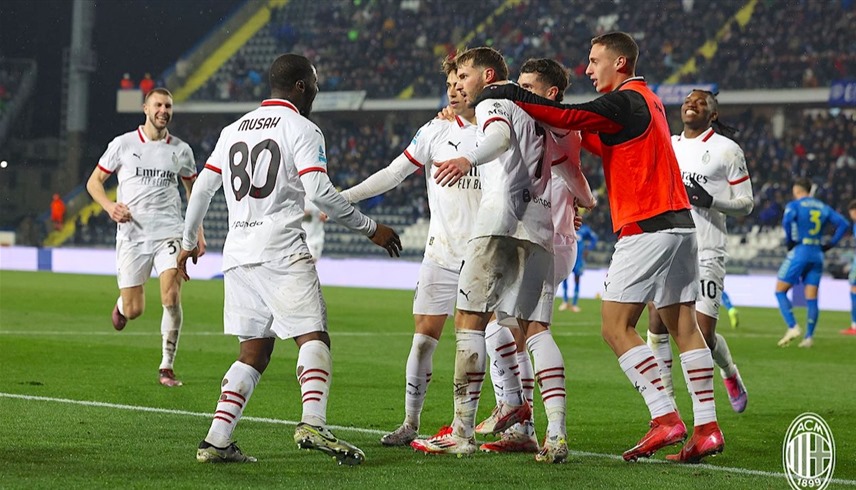 الدوري الإيطالي: ميلان يهزم إمبولي بثنائية نظيفة وأتالانتا يقسو على هيلاس فيرونا بفضل ريتيغوي