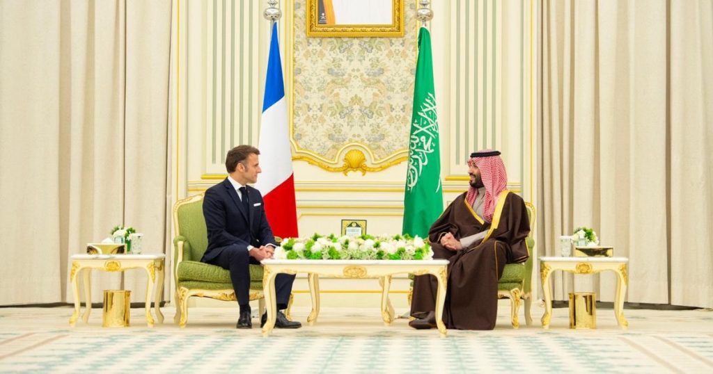 ولي العهد السعودي والرئيس الفرنسي يبحثان التطورات في المنطقة