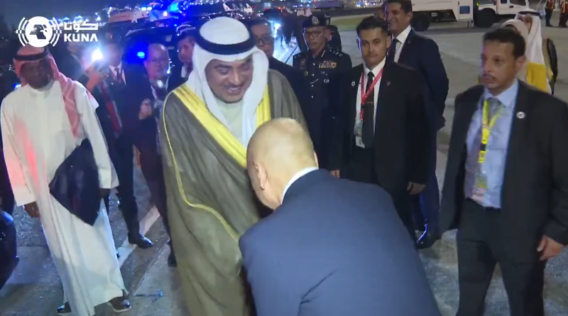 ممثل سمو أمير البلاد سمو ولي العهد يصل إلى ماليزيا