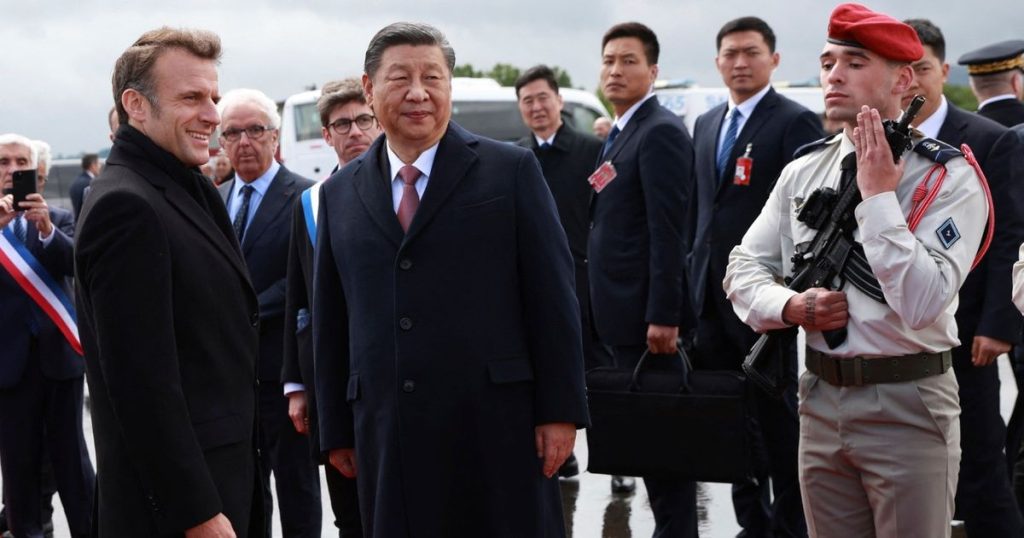 ماكرون وشي يتفقان على التعاون وإنهاء الخلاف بشأن الرسوم