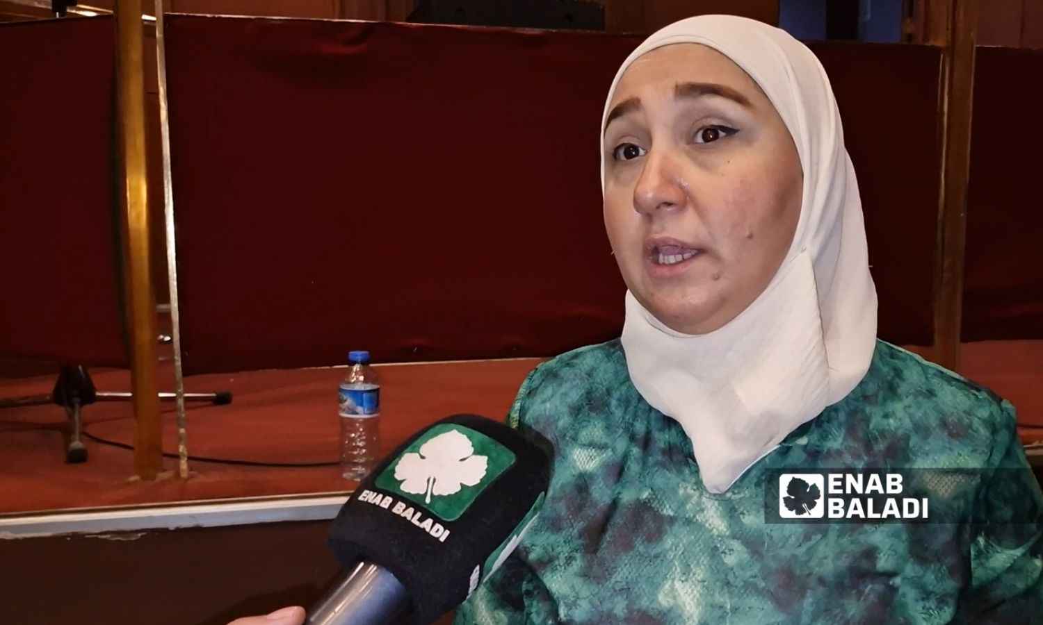 الناشطة في المجتمع الأهلي مي زاد عراف في تصريحات ل حول تمثيل النساء 21 من حزيران 2025 (/ أنس الخولي)