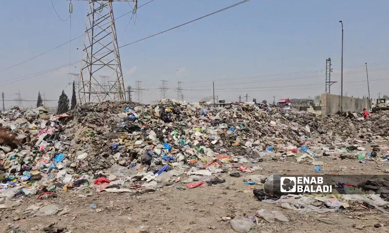 محطة النفايات في بلدة خيارة دنون بالكسوة بريف دمشق - 14 آب 2025 (/أحمد مسلماني)