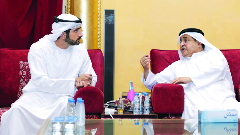 حمدان بن محمد يعزي في وفاة سلطان بن خالد بن محمد القاسمي