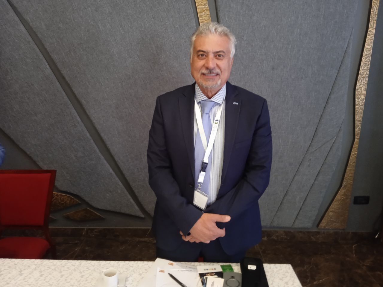 حسن عبد الحميد مدير فروع شركة ansaldo الإيطالية للطاقة في لبنان والأردن - 22 أيلول 2025 (/وسيم العدوي)