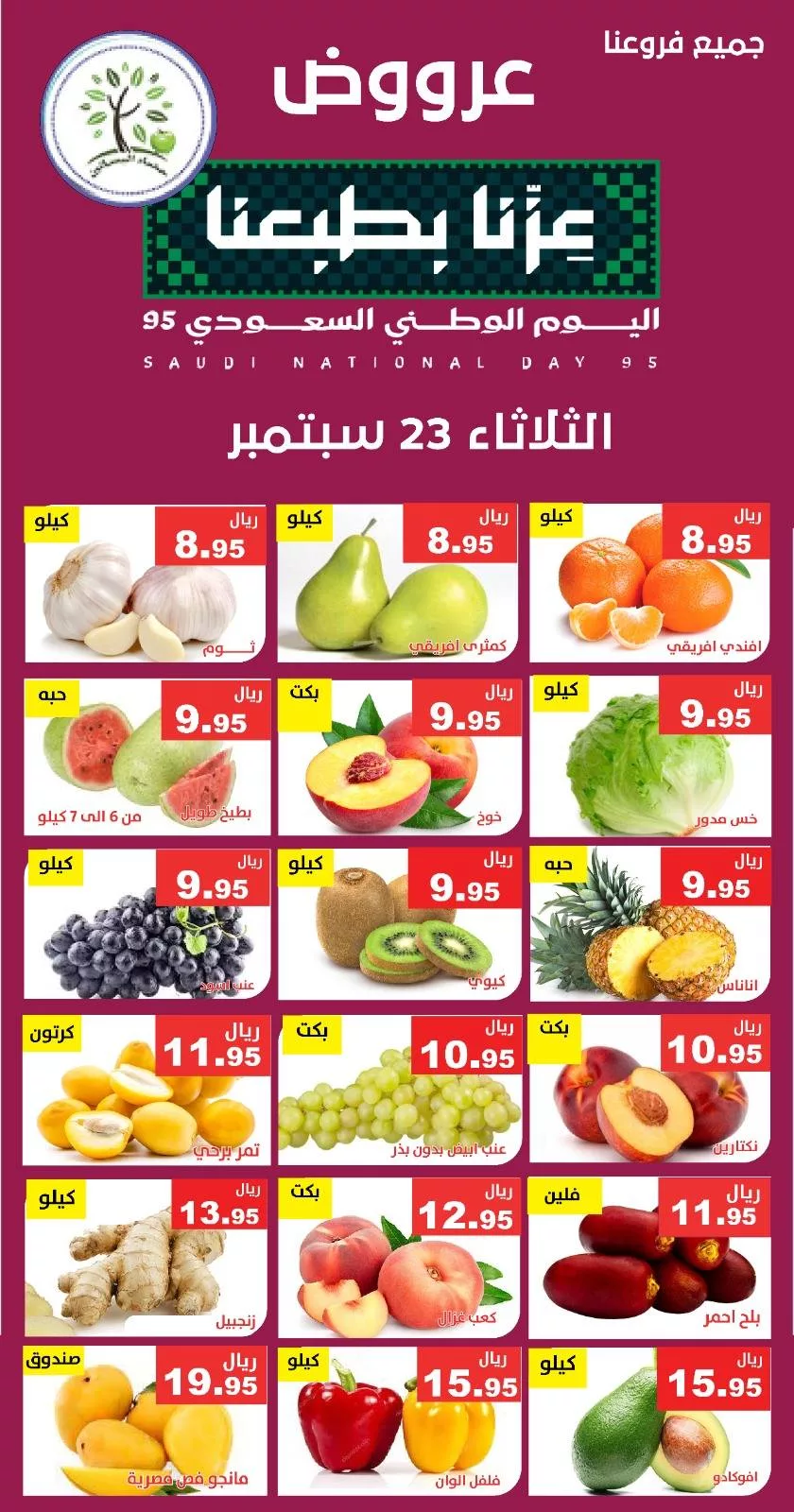 552643305 1124061799832507 2048132994032424543 n - عروض مؤسسة حصاد البساتين لليوم الوطني 95 الثلاثاء 23 سبتمبر 2025 اليوم فقط