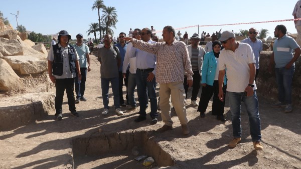 أمين الأعلى للآثار في جولة بالأقصر لمتابعة ترميم معبد الرامسيوم ومقبرة تحتمس الثاني