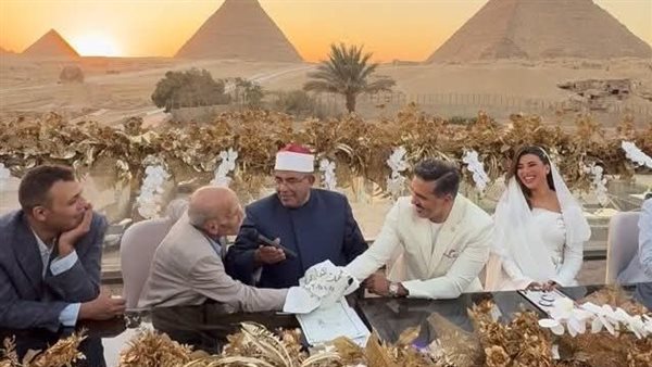 هايدي موسى تحتفل بعقد قرانها على الإعلامي محمد غانم (صور)
