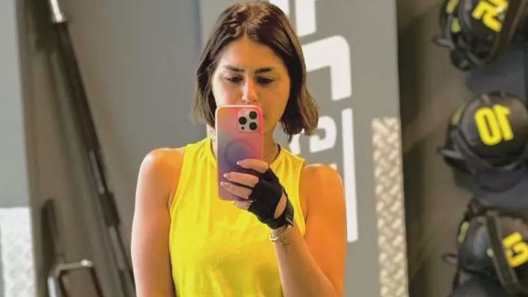 منة فضالي في الجيم والجمهور يعلق: “عاش يا كابتن”