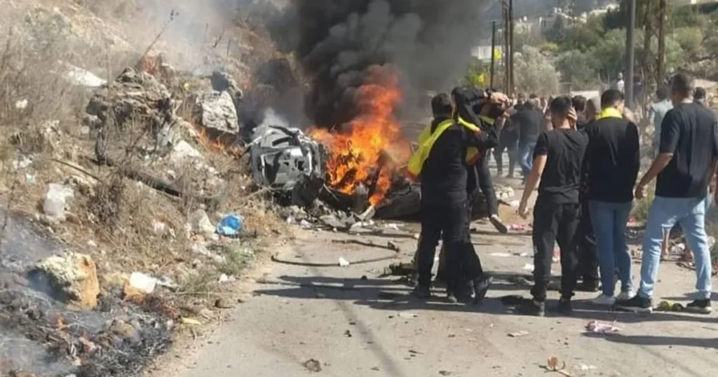 غارة إسرائيلية على سيارة بجنوب لبنان تودي بحياة شخص