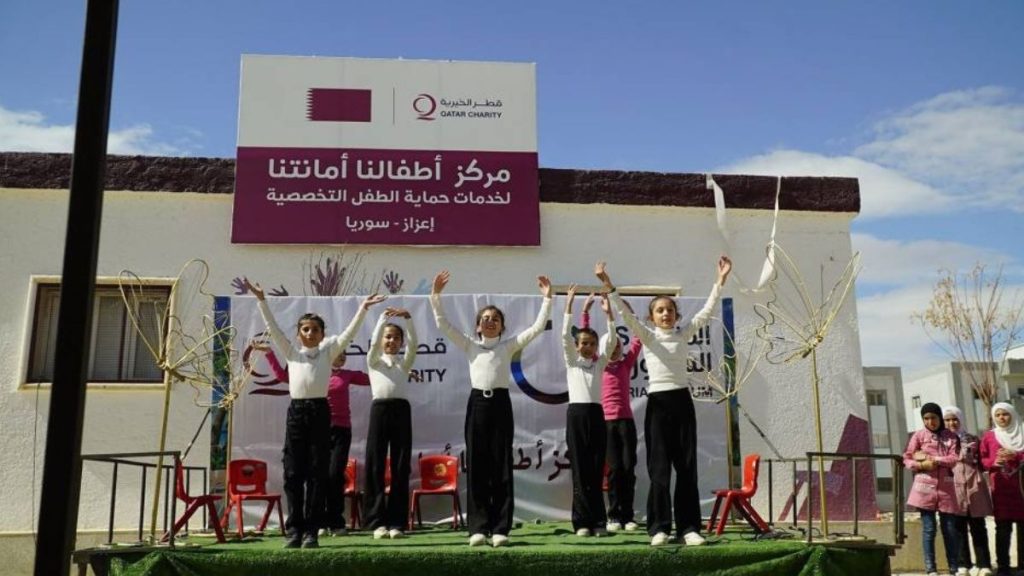 “قطر الخيرية” تطلق مشروعًا لحماية الأطفال شمال سوريا