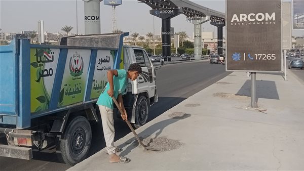 جهاز مدينة 6 أكتوبر يرفع كفاءة منظومة النظافة بالمحاور الحيوية استعدادًا لافتتاح المتحف المصري الكبير