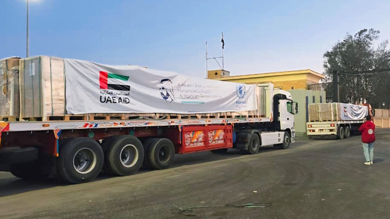 «مبادرات محمد بن راشد العالمية» تستأنف إدخال المساعدات إلى غزة