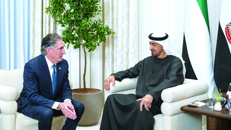 رئيس الدولة يستقبل رئيس المجلس الوطني الأميركي للطاقة