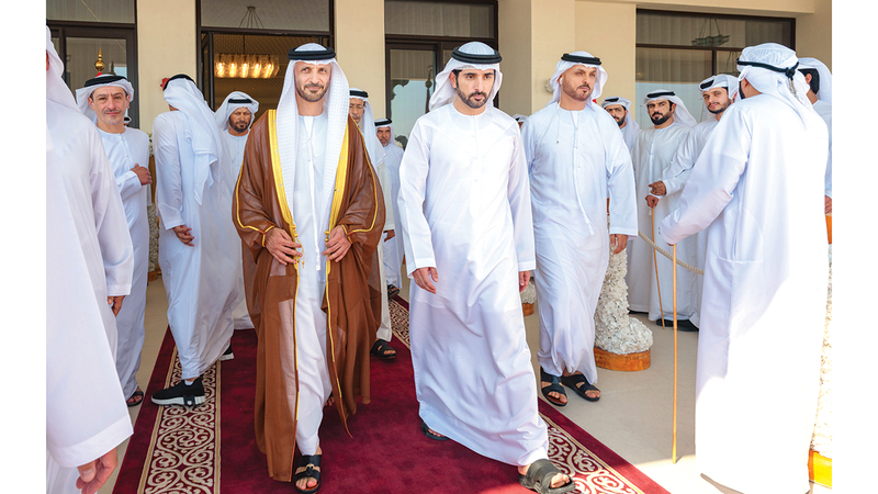 حمدان بن محمد يحضر أفراح الرميثي