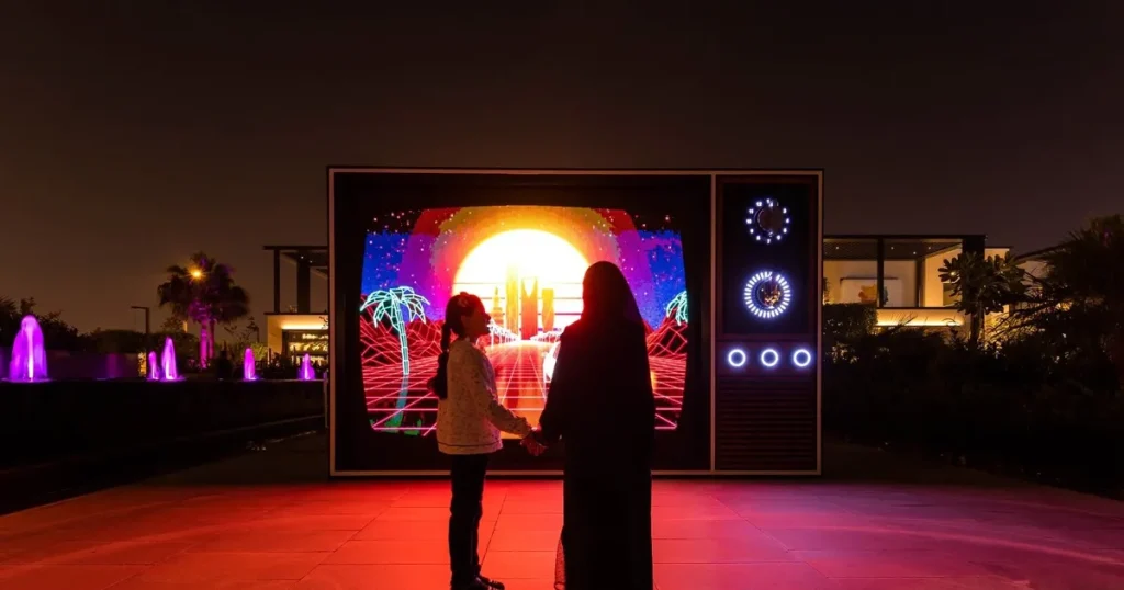 الرياض عاصمة بلغة الضوء “في لمح البصر”