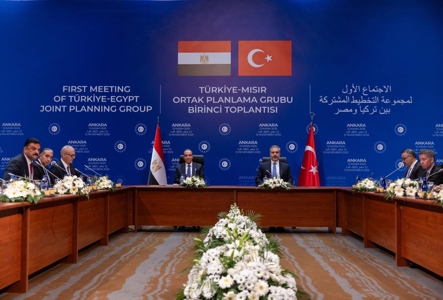 وزيرا الخارجية المصرى والتركي يترأسان فى اجتماع مجموعة التخطيط المشتركة بأنقرة