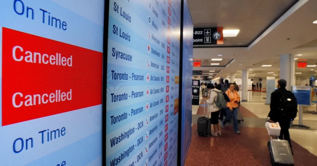 آثار اقتصادية لاضطرابات المطارات الأميركية مع إغلاق الحكومة