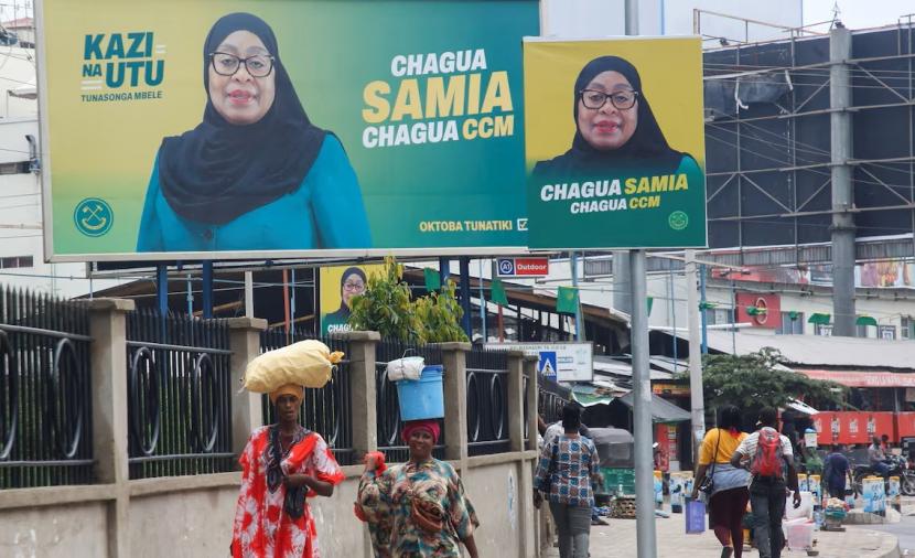 رئيسة تنزانيا تفوز بانتخابات الرئاسة وتحصل على 98% من الأصوات