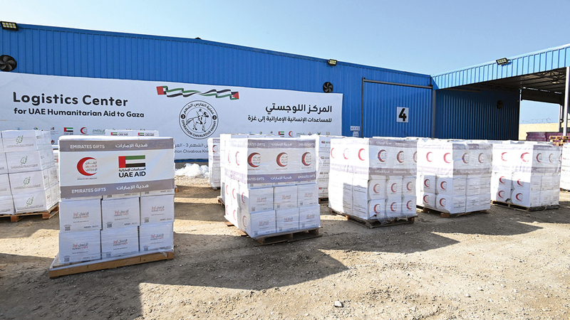 قافلة جديدة تحمل كسوة الشتاء ومواد الإيواء لأهل غزة