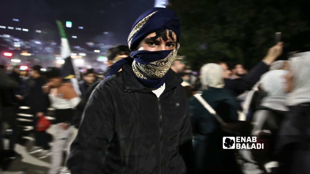 احتفالات شعبية في دمشق في الذكرى السنوية الأولى لسقوط النظام البائد – 8 كانون الأول 2025 (/نور حمزة)