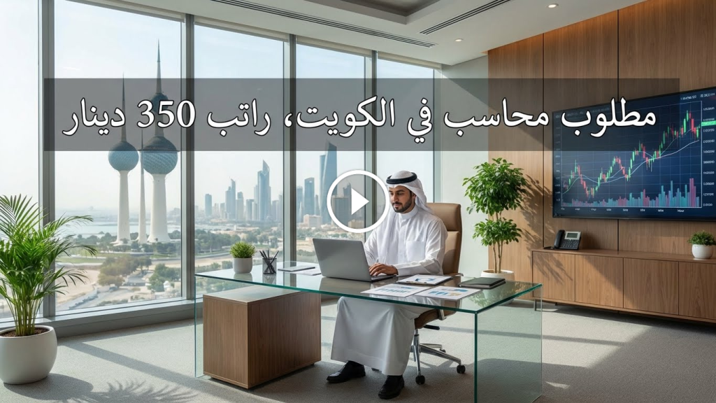 وظيفة محاسب في الكويت براتب 350 دينار