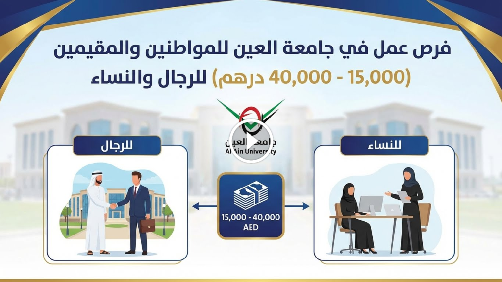 وظائف في جامعة العين للمواطنين والوافدين (15000