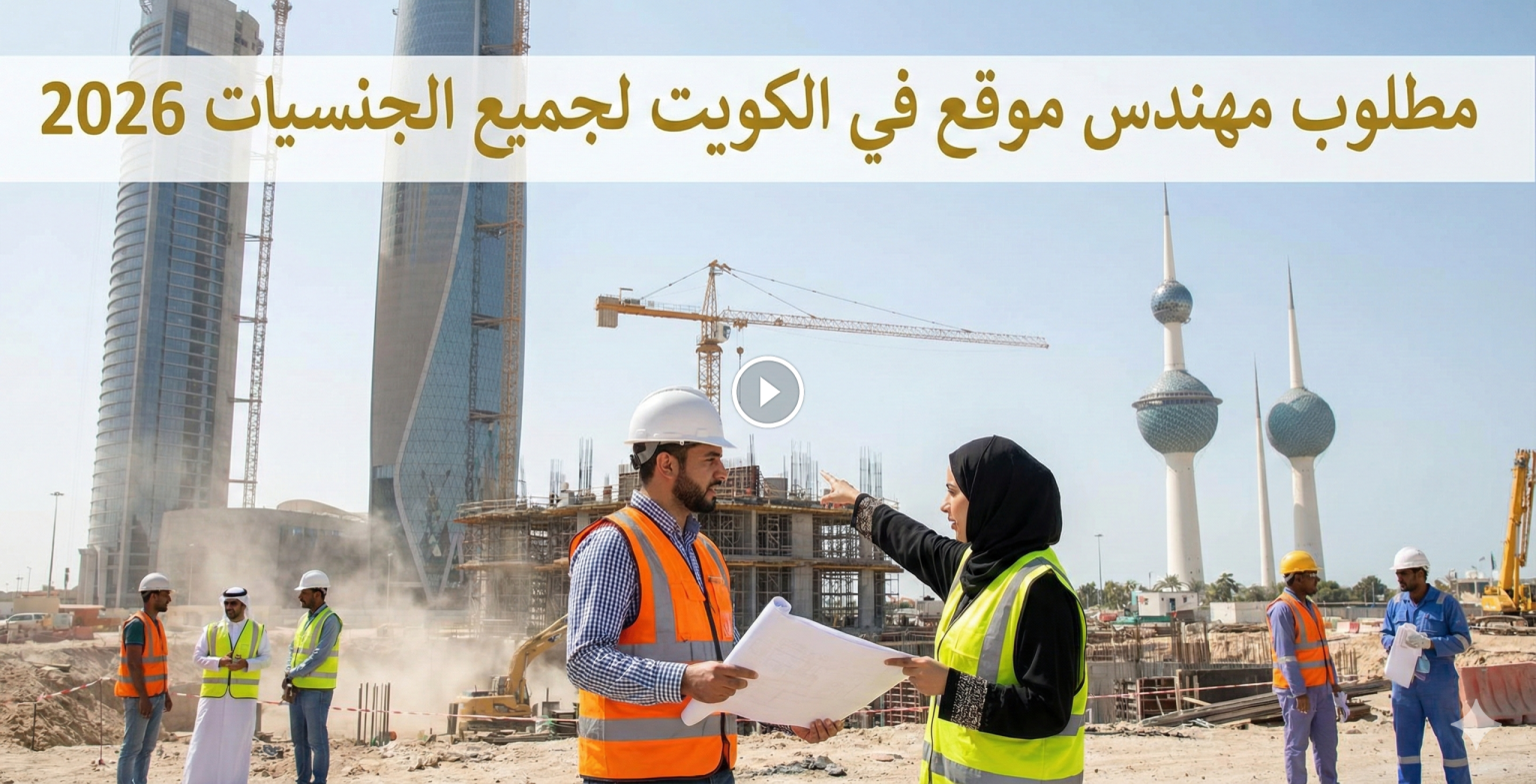 مطلوب مهندس موقع في الكويت لجميع الجنسيات 2026