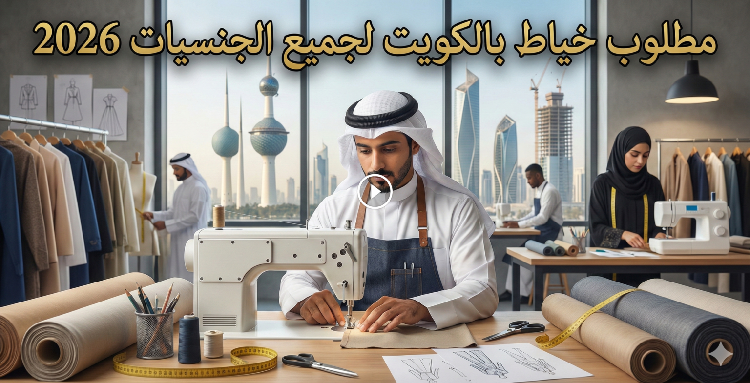 مطلوب خياط بالكويت لجميع الجنسيات 2026
